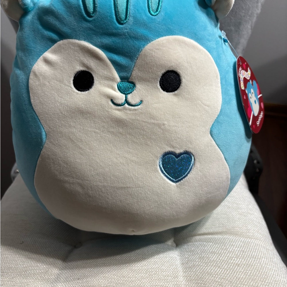 SOLD Squishmallows Blue and Cream Santiago Plush NWT